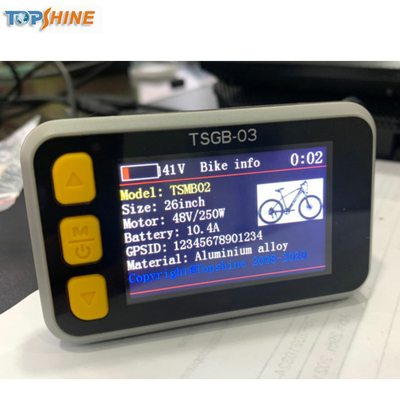 4G Display LCD colorato E-Bike GPS Trackerr veicolo con Smart Rider Identificazione