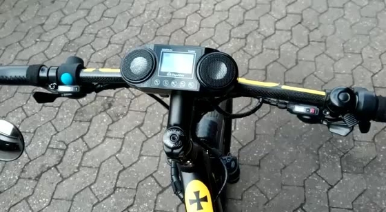 Tachimetro elettrico ricaricabile della bicicletta del computer senza fili portatile della bici con il MP3